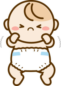 赤ちゃんのうんちの色が気になる！正常な範囲と受診目安